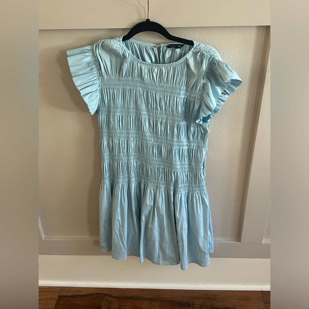 Blue Ruffle Dress